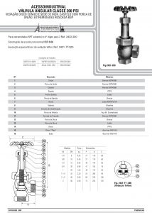 Válvula Angular Classe 200 Psi