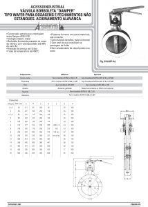 Válvula borboleta “Damper” Tipo Wafer 