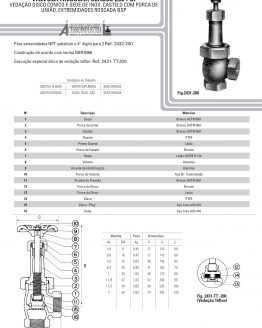 Válvula Angular Classe 200 Psi