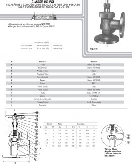 Válvula Globo Angular 90 Graus De Bronze Classe 150 Psi