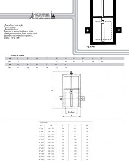 Comporta quadrada para parede